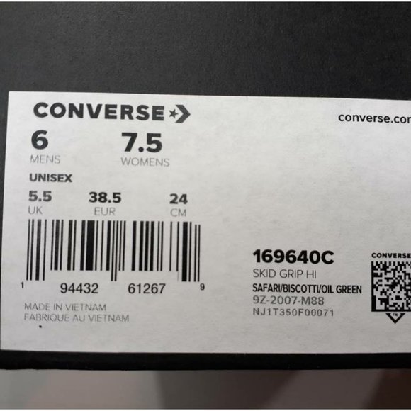 Converse WOMEN Skid Grip Hi Sneakers SIZE 7.5 - Picture 4 of 10